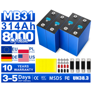 대량 재고 MB31 3.2V 314Ah 리튬인산철(LiFePO4) 셀, 용량 330Ah, 컨테이너 및 대규모 상업용 태양광 프로젝트용, 기술 지원 제공 - Product Image 1