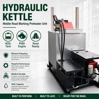 Machine de préchauffage thermoplastique pour marquage routier à moteur haute efficacité, monocylindre hydraulique, pour un trafic réduit