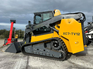 Trái đất di chuyển máy móc XC7-TV12 New Mini <span class=keywords><strong>Crawler</strong></span> <span class=keywords><strong>Skid</strong></span> chỉ đạo Bộ nạp 53.7kw Mini <span class=keywords><strong>Skid</strong></span> chỉ đạo Bộ nạp với 0, 6m ³ xô Công suất - Product Image 4
