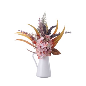 CallaFloral Ramo de Hortensias Rosa, Naranja y Rojo, Flores Artificiales para Boda, Estilo Instagram, Decoración - Product Image 5