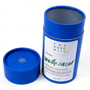 Tube en papier kraft <span class=keywords><strong>de</strong></span> qualité alimentaire personnalisé, doublé <span class=keywords><strong>de</strong></span> feuille d'aluminium, boîte cylindrique biodégradable pour l'emballage <span class=keywords><strong>de</strong></span> chocolats, <span class=keywords><strong>de</strong></span> truffes, <span class=keywords><strong>de</strong></span> bonbons et <span class=keywords><strong>de</strong></span> biscuits - Product Image 3