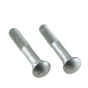 Penjualan terlaris DIN5903 super elastis HDG lapisan seng hitam menyelesaikan kepala bulat Oval leher melacak baut ekor ikan baut - Product Image 1