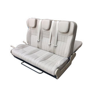 Asiento Cama de Lujo Personalizado Plegable en 3 Secciones Deslizante hacia Adelante de Cuero para Autocaravana RV MPV <span class=keywords><strong>SUV</strong></span> y Furgoneta - Product Image 3