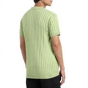 เสื้อโปโลแขนสั้นถักสำหรับผู้ชาย สีพื้น เรียบง่าย ติดกระดุมด้านหน้า ระบายอากาศได้ดี น้ำหนักเบา เหมาะสำหรับฤดูร้อน เสื้อกอล์ฟ โปโลสำหรับทุกเพศ - Product Image 3