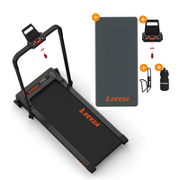 Caminadora Eléctrica Plegable KREEDA de 12 km/h con Tapete para Correr y Accesorios, Máquina de Fitness para Gimnasio en Casa