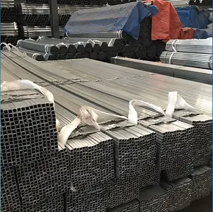 50x50mm galvanizli çelik kare boru dikdörtgen boru GI dikişsiz karbon çelik kare boru