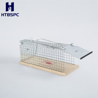 Trampa tradicional de madera y metal para ratas, trampa para ratones, jaula para ratones, trampa para ratones vivos para control de ratones