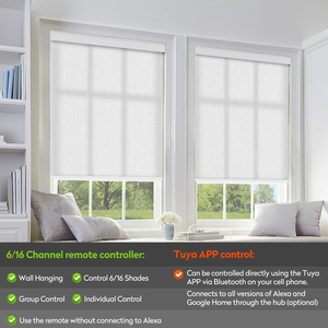 Persianas Enrollables con Filtro <span class=keywords><strong>de</strong></span> Luz ZSTARR para Sala <span class=keywords><strong>de</strong></span> Estudio u Oficina, Persianas Enrollables Eléctricas Motorizadas con Control Remoto para Ventana - Product Image 3