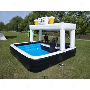 Bar <span class=keywords><strong>Tiki</strong></span> Inflable de PVC Personalizado para Exteriores y Carpa de Piscina para Playa, Piscina Inflable Familiar para Fiestas de Verano con Barra en Venta - Product Image 5
