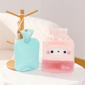 Bolsa de agua caliente de conejo reutilizable personalizada al por mayor de fábrica bolsa de agua caliente de goma de la mejor calidad con cubiertas - Product Image 4