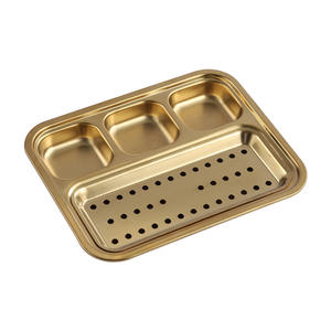 จานซอสสไตล์เกาหลีจานจิ้มจิ้มจิ้มบาร์บีคิวสแตนเลส - Product Image 5