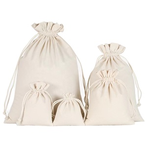 Sac à poussière en toile écologique imprimé avec logo personnalisé, coton biologique recyclé, cordon de serrage, sac de rangement, pochette en mousseline, sac à main de luxe - Product Image 4