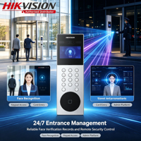 Hikvision DS-KD9203-ME6 Estación de Control de Acceso con Reconocimiento Facial a Color de 4.3 Pulgadas, Gran Angular, Alarma, IP65, Intercomunicador de Seguridad