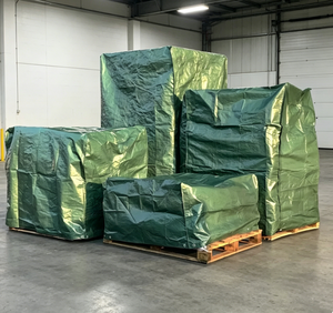 Bâche de protection <span class=keywords><strong>translucide</strong></span> en maille warp, perméable à la lumière, coupe-vent et imperméable en PE pour palettes, idéale pour l'extérieur - Product Image 2