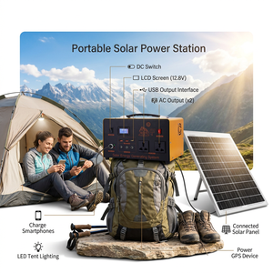 Station d'alimentation portable 110-220V 720Wh avec kit solaire, onduleur au lithium, charge rapide, UPS pour la maison et les situations d'urgence - Product Image 5