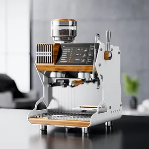 Máquina de café en polvo automática 3 en 1, cafetera espresso eléctrica profesional con molinillo de granos