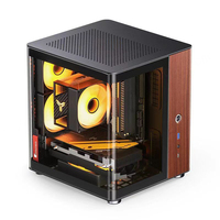 Jonsbo TK-0 MicroATX Seaview Room Chassis Desktop Computer Mid Tower ATX Aluminum Alloy Side Panel Window Stock Fish