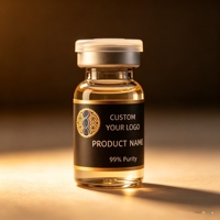 Autocollants personnalisés en vrac haute définition pour peptides, étiquettes imperméables pour emballages de suppléments de 2 ml, 3 ml, 10 ml