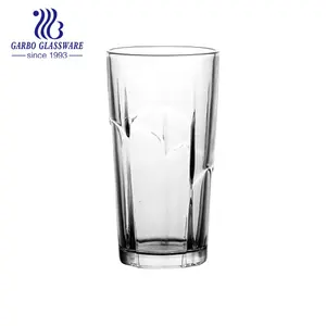 मशीनीकृत प्रेस्ड ग्लास टम्बलर सस्ता पानी कप साफ़ अनुकूलित ड्रिंकिंग ग्लास कप 340 मिलीलीटर जूस के लिए हॉट सेलिंग घरेलू टम्बलर