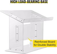 Pupitre de conférence pliable sur mesure en acrylique pour table de bureau, modèle comptoir