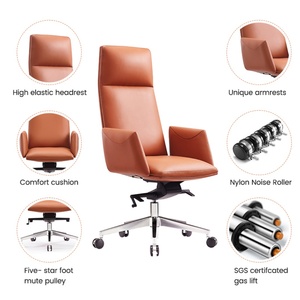 Chaises de bureau de direction de luxe, chaises de visiteur pour salle de réunion, chaises de bureau en cuir PU pour salles de conférence - Product Image 1