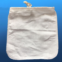 Sac filtrant en coton biologique de chanvre de qualité alimentaire lavable et réutilisable pour le lait de noix, le jus de fruits, le café infusé à froid