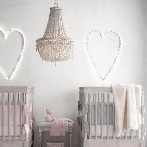 Lampu Gantung Manik-Manik Kayu Gaya Bohemian Sederhana, Lampu Chandelier Manik-Manik Kayu Vintage Rustic - Product Image 3