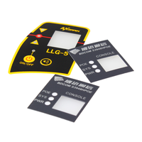 Vente chaude Autocollants électroniques tactiles en plastique Membrane graphique de recouvrement Panneau de commutation pour équipement médical