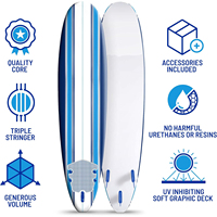 AJUNION Planche à pagaie en mousse souple Planche de surf gonflable SUP Borad Stand up Water Surfing Sap Paddle Borad