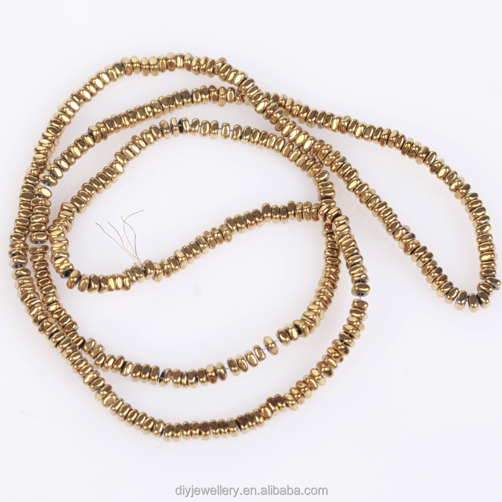 2x1mm 340pcs Natural Stone Beads Rounded Corner Squares Hematite Loose Beads for Jewelry Making DIY Bracelets Accessories