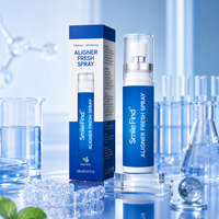 Spray Nettoyant pour Appareils Orthodontiques Smile Find Clear Aligner, Saveur Menthe Fraîche, Format Voyage Portable, Hygiène Buccale