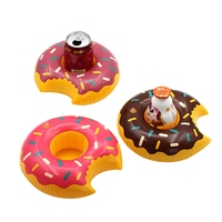 Porte-boissons flottant pour fête estivale, 330 ml, bar flottant gonflable pour piscine, porte-gobelets pour bière