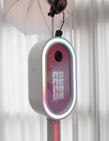 Kiosque photo tactile miroir 13,3 pouces avec éclairage RGB et ventilateur de refroidissement, installation facile pour mariages, fêtes, événements et entreprises de location