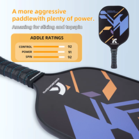 Ensemble de raquettes de pickleball pour enfants, légères, haute dureté, en graphite lisse, ensemble de raquettes de pickleball USAPA de 4 raquettes avec 6 balles et un sac