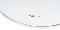 Tête de batterie OEM/ODM 10'' blanche double couche 60 mailles haute élasticité avec service d'impression de logo personnalisé disponible