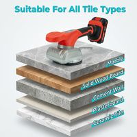 Outil de vibration de carreaux à piles avec grande ventouse pour l'installation de carreaux de sol et de mur de grand format