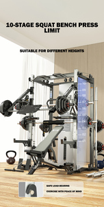 China <strong>Supplier</strong> Multi Gym Equipment Mutli <strong>Function</strong> Station All in <strong>One</strong> Home Workout Smith Machine for Sale - Product Image 3