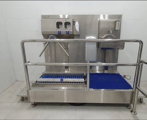 Station d'hygiène et de désinfection automatique pour chaussures de usine alimentaire avec désinfection des mains - Product Image 4