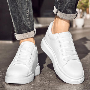 Zapatillas Casuales de Otoño para Hombre con Aumento de Altura Invisible de 8cm, Diseño Bajo, Malla Blanca, Suela de Goma, Tacón Bajo y Plataforma Gruesa, Moda Juvenil - Product Image 2