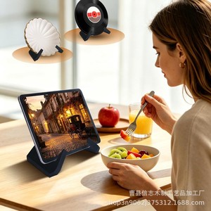 Wooden Recipe Holder <b>Solid</b> <b>Wood</b> <b>Desk</b> Stand For Cookbook Menu Tablet Phone Display Shelf - Product Image 5