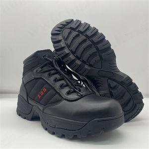 Cxt, עור פרה טבעי + בד ניילון לחימה העליון מגפיים אימון חיצוני חתוך ביניים שחור מגפי טקטי hsm053 - Product Image 3