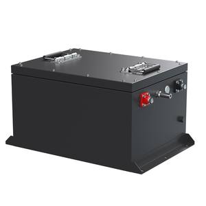 51.2V 105Ah LiFePO4ポーチ充電式バッテリーパック4000サイクル + 電気自動車ゴルフカート用 - Product Image 1