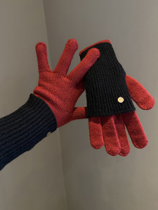 Nouveaux <span class=keywords><strong>gants</strong></span> d'hiver en mélange de laine premium pour femmes, avec nœud, à deux doigts exposés, compatibles écran tactile, résistants au froid <span class=keywords><strong>et</strong></span> chauds pour usage quotidien - Product Image 4