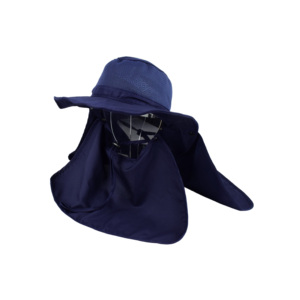 หมวกกันแดดโพลีเอสเตอร์แห้งเร็วสีเทา ปรับได้ ป้องกันรังสียูวี เหมาะสำหรับทำสวนและเล่นกีฬา พร้อมผ้าคลุมคอ กันน้ำ ใช้ได้ทั้งชายและหญิง สำหรับฤดูใบไม้ผลิ/ฤดูร้อน - Product Image 2