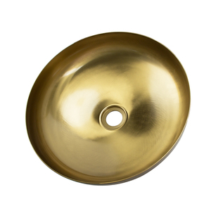 Luxe Offre Spéciale Doré 304 En Acier Inoxydable Ovale Rond Bol En Forme De Salle De Bains Navire Vanité Évier Lavabo Pour Hôtel <span class=keywords><strong>Appartement</strong></span> - Product Image 4
