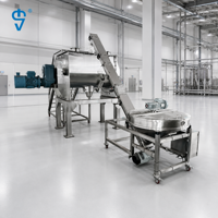 Mélangeur à ruban intégré avec vis sans fin en acier inoxydable pour poudres, aliments, farine et produits chimiques