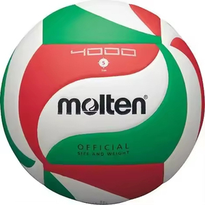 Balón de Voleibol Molten 2026 de Alta Calidad, Balón de Voleibol Personalizado de Cuero PU para Juego, Tamaño Oficial 5 - Product Image 1