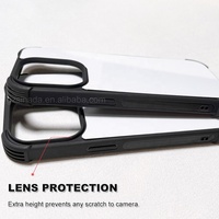 Coque de téléphone en TPU antichoc de haute qualité à 4 coins, vierge, pour sublimation 2D, pour iPhone 15 Pro