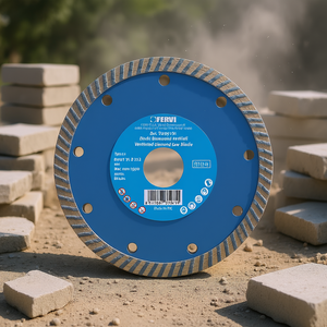 Disco de sierra diamantado ventilado Fervi de 115 mm, tipo 41, para cortar hormigón y piedra - Product Image 3