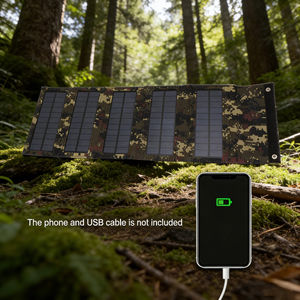 Panneau solaire monocristallin pliable Alecter Solar APH-FB194 50W avec sorties USB pour chargeur solaire, idéal pour les situations d'urgence, les secours en cas de catastrophe et le camping en extérieur - Product Image 4